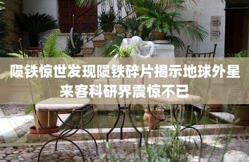 陨铁惊世发现陨铁碎片揭示地球外星来客科研界震惊不已