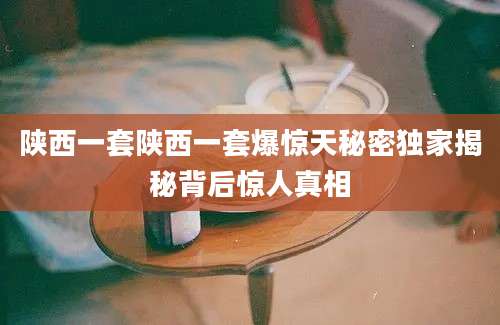陕西一套陕西一套爆惊天秘密独家揭秘背后惊人真相