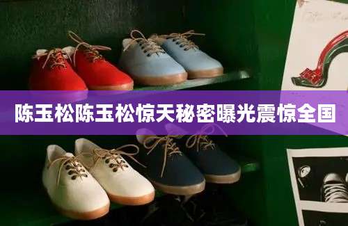 陈玉松陈玉松惊天秘密曝光震惊全国
