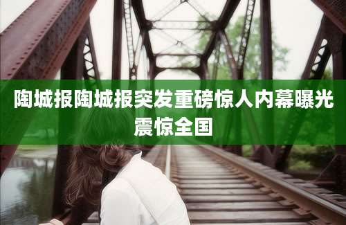 陶城报陶城报突发重磅惊人内幕曝光震惊全国