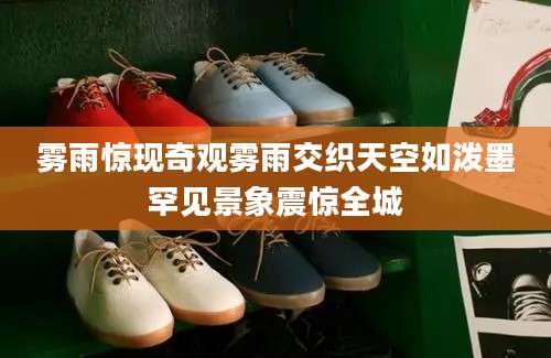 雾雨惊现奇观雾雨交织天空如泼墨罕见景象震惊全城