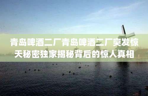 青岛啤酒二厂青岛啤酒二厂突发惊天秘密独家揭秘背后的惊人真相