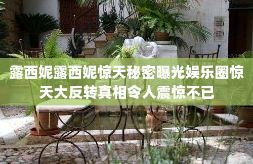 露西妮露西妮惊天秘密曝光娱乐圈惊天大反转真相令人震惊不已