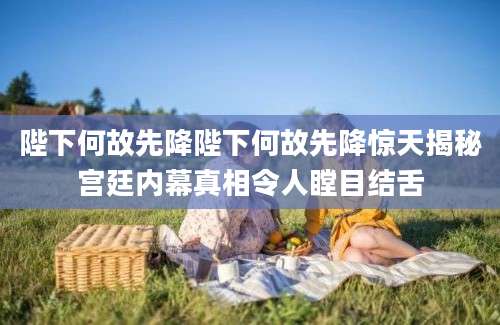 陛下何故先降陛下何故先降惊天揭秘宫廷内幕真相令人瞠目结舌