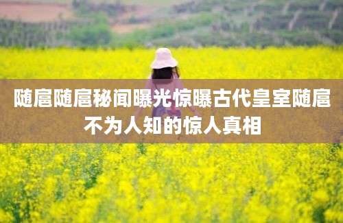 随扈随扈秘闻曝光惊曝古代皇室随扈不为人知的惊人真相
