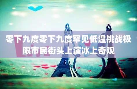 零下九度零下九度罕见低温挑战极限市民街头上演冰上奇观