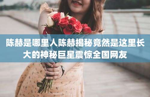 陈赫是哪里人陈赫揭秘竟然是这里长大的神秘巨星震惊全国网友