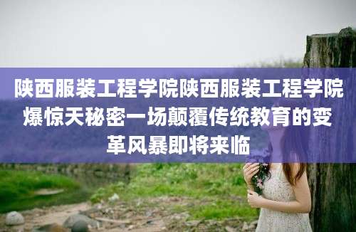 陕西服装工程学院陕西服装工程学院爆惊天秘密一场颠覆传统教育的变革风暴即将来临