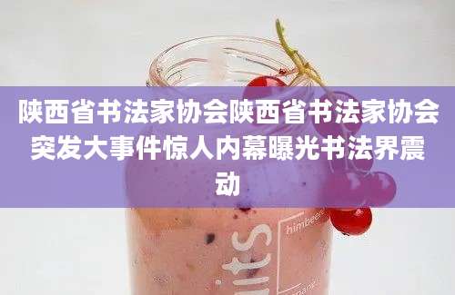 陕西省书法家协会陕西省书法家协会突发大事件惊人内幕曝光书法界震动