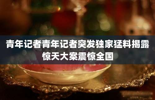 青年记者青年记者突发独家猛料揭露惊天大案震惊全国