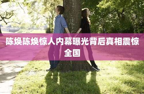 陈焕陈焕惊人内幕曝光背后真相震惊全国